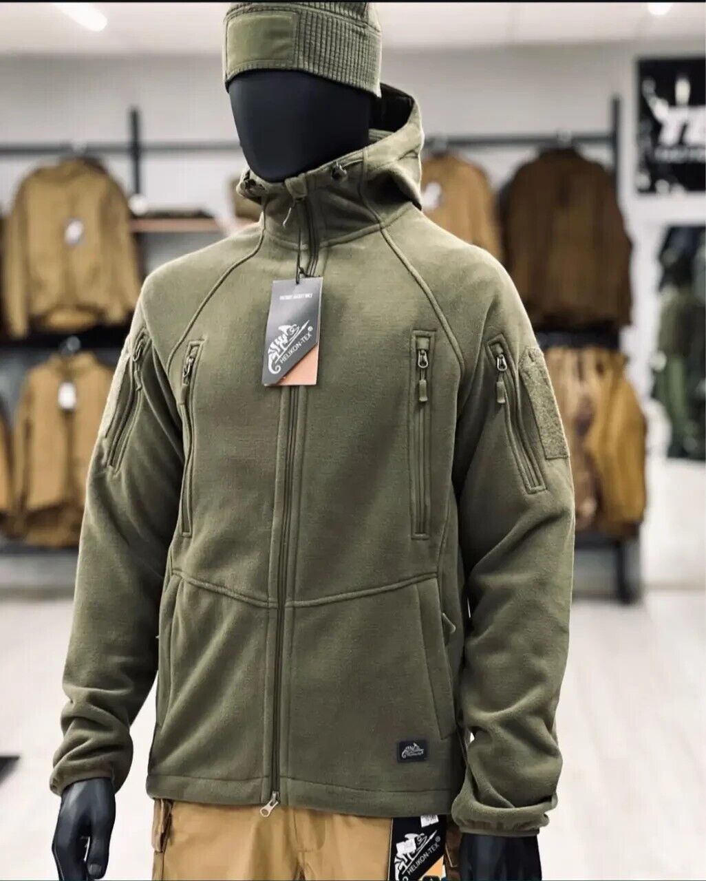 Fleece jacket Helikon-tex Patriot-Olive MK2 olive, tactical warm military men's