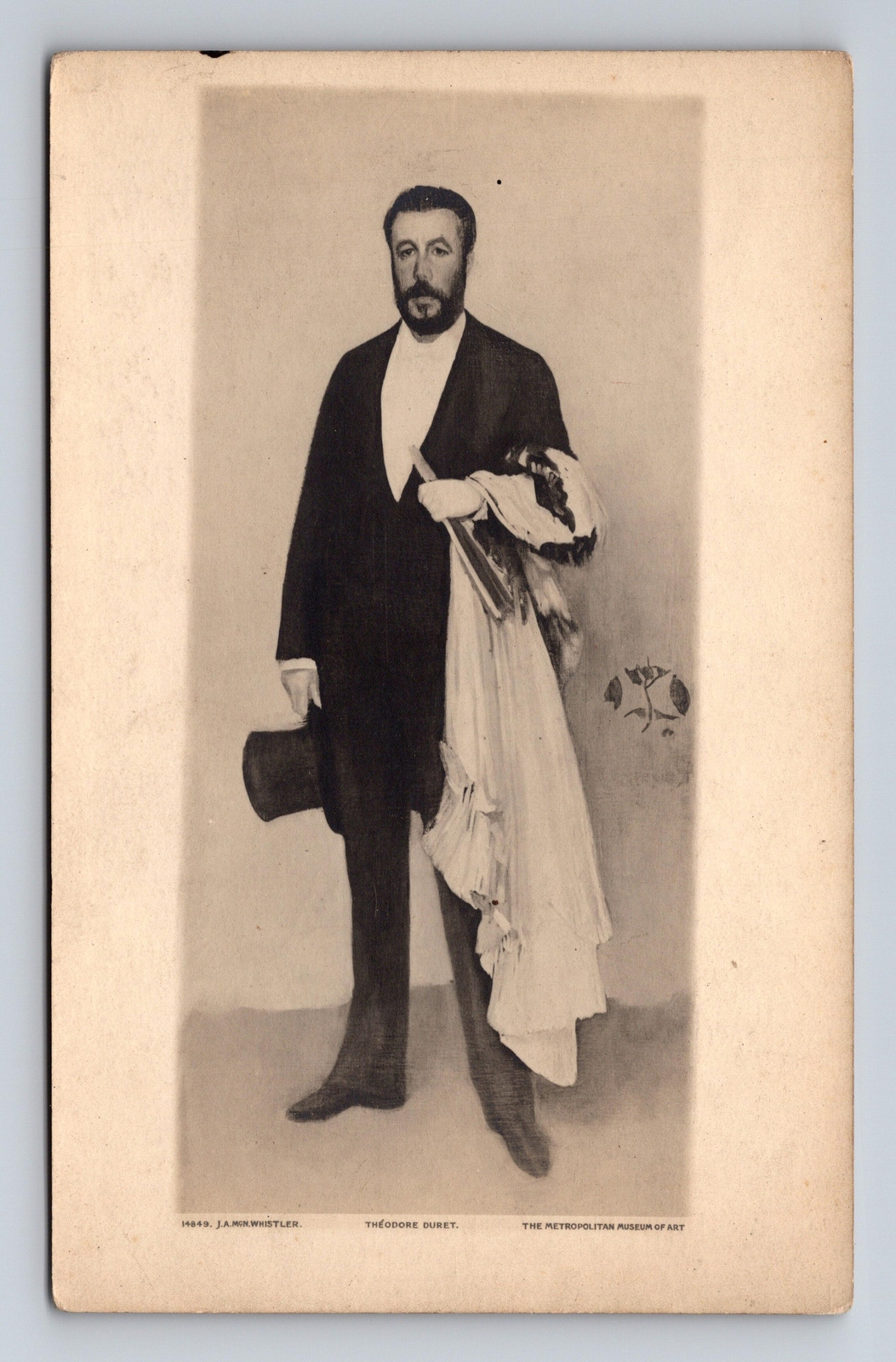 RPPC Postcard JA MCN Whistler Portrait Theodore Duret Art Critic CYKO