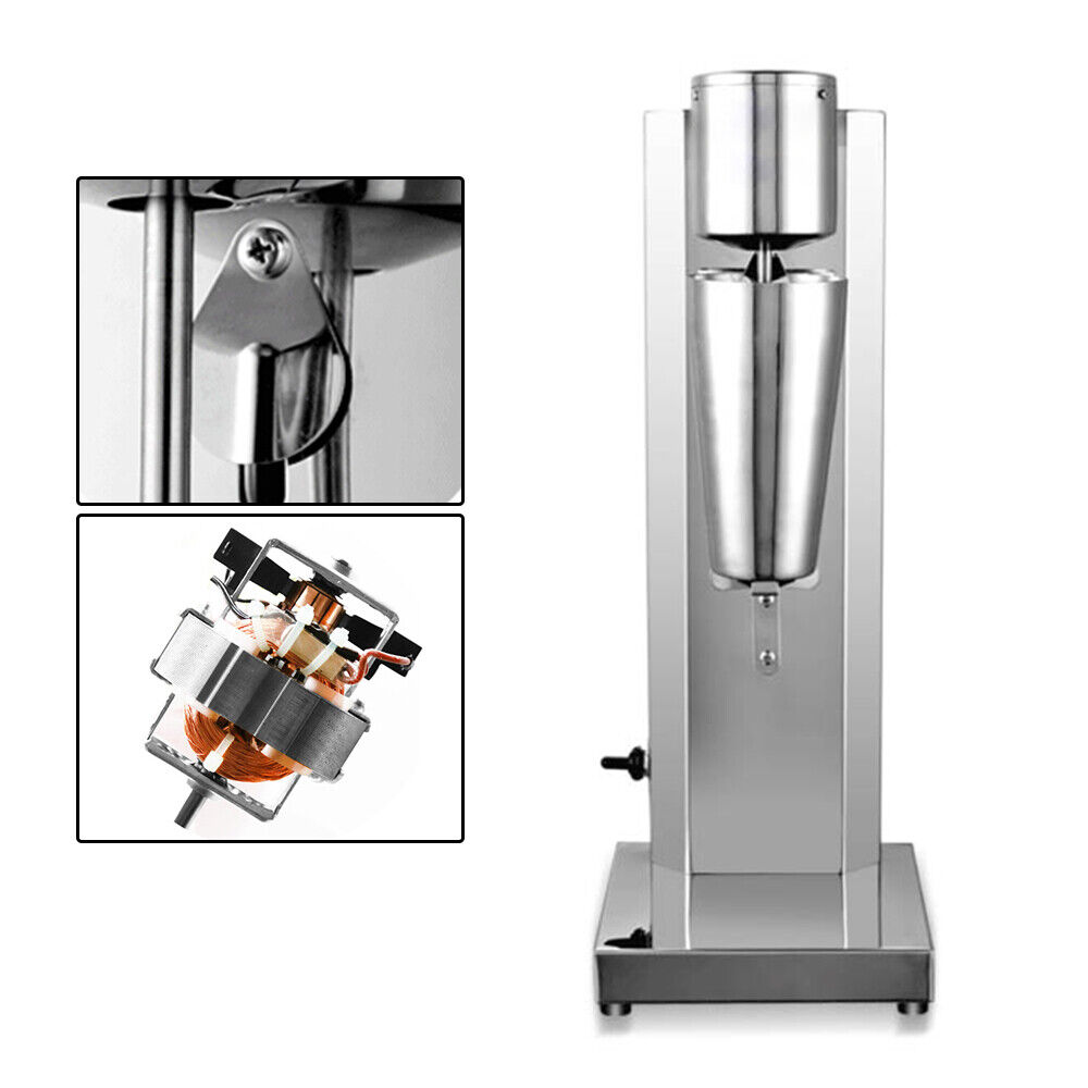 Commercial Stainless Milk Shake Machine Electric 110V 180W 650ML Drink Mixer