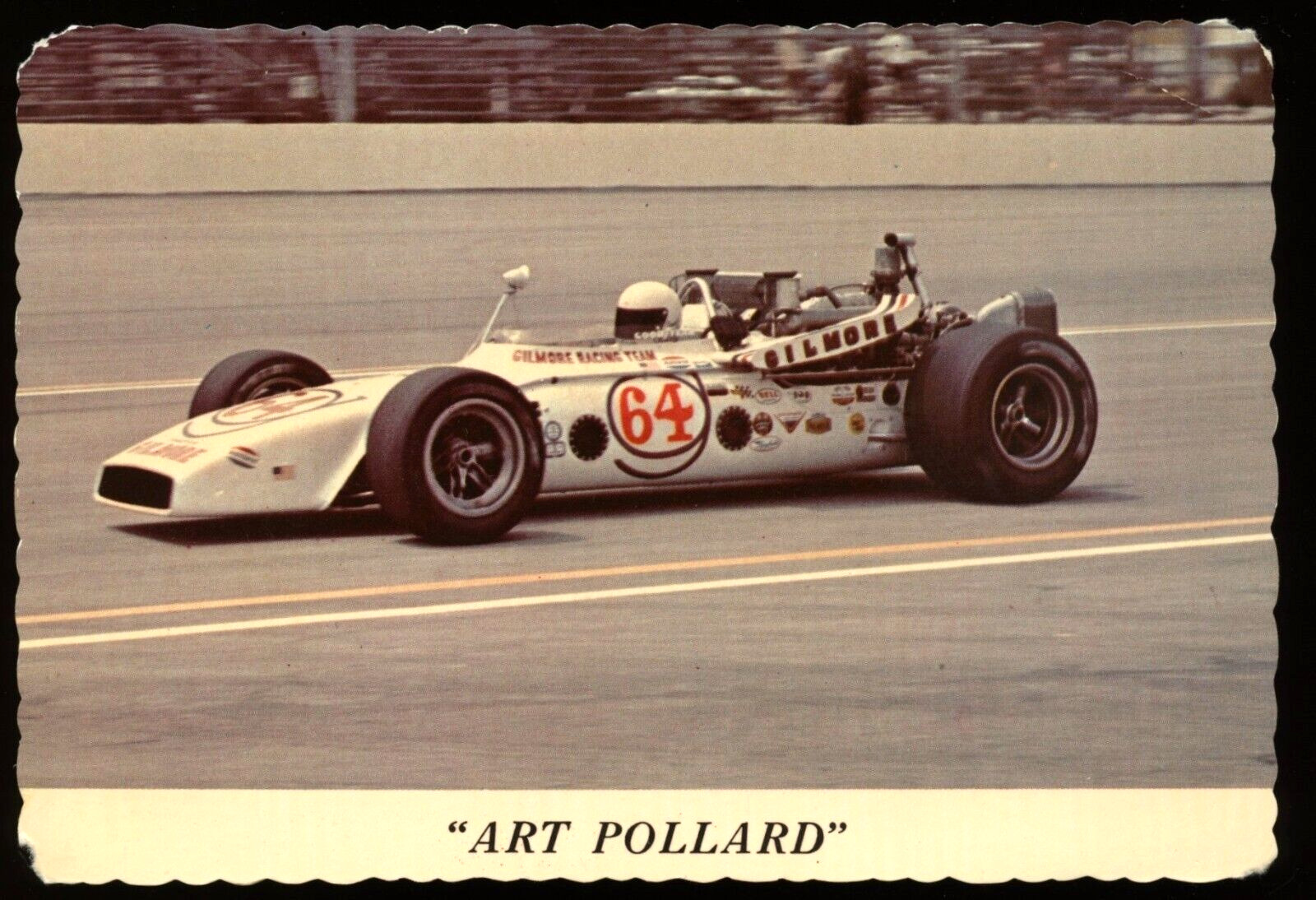  Art Pollard Indianapolis Indy 500 Racing   Postcard