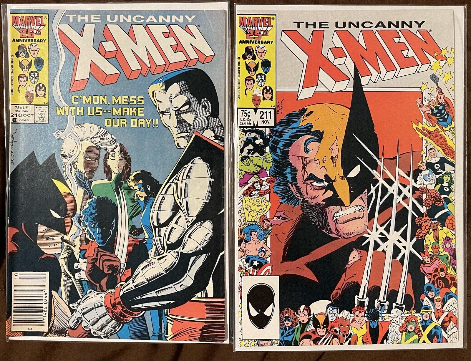 Uncanny X-Men #210 & 211 1st Cameo & Full Team Appearance of the Marauders