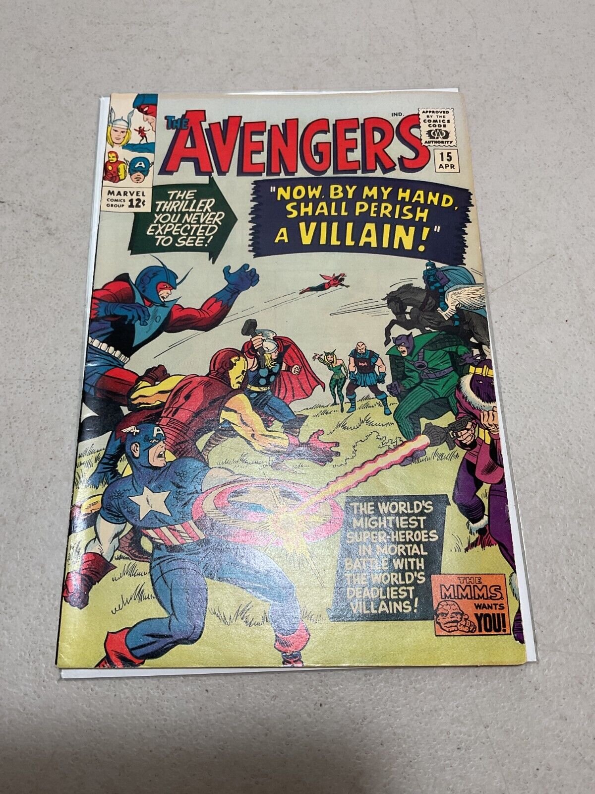 Marvel Comics The Avengers #15 VF 1965
