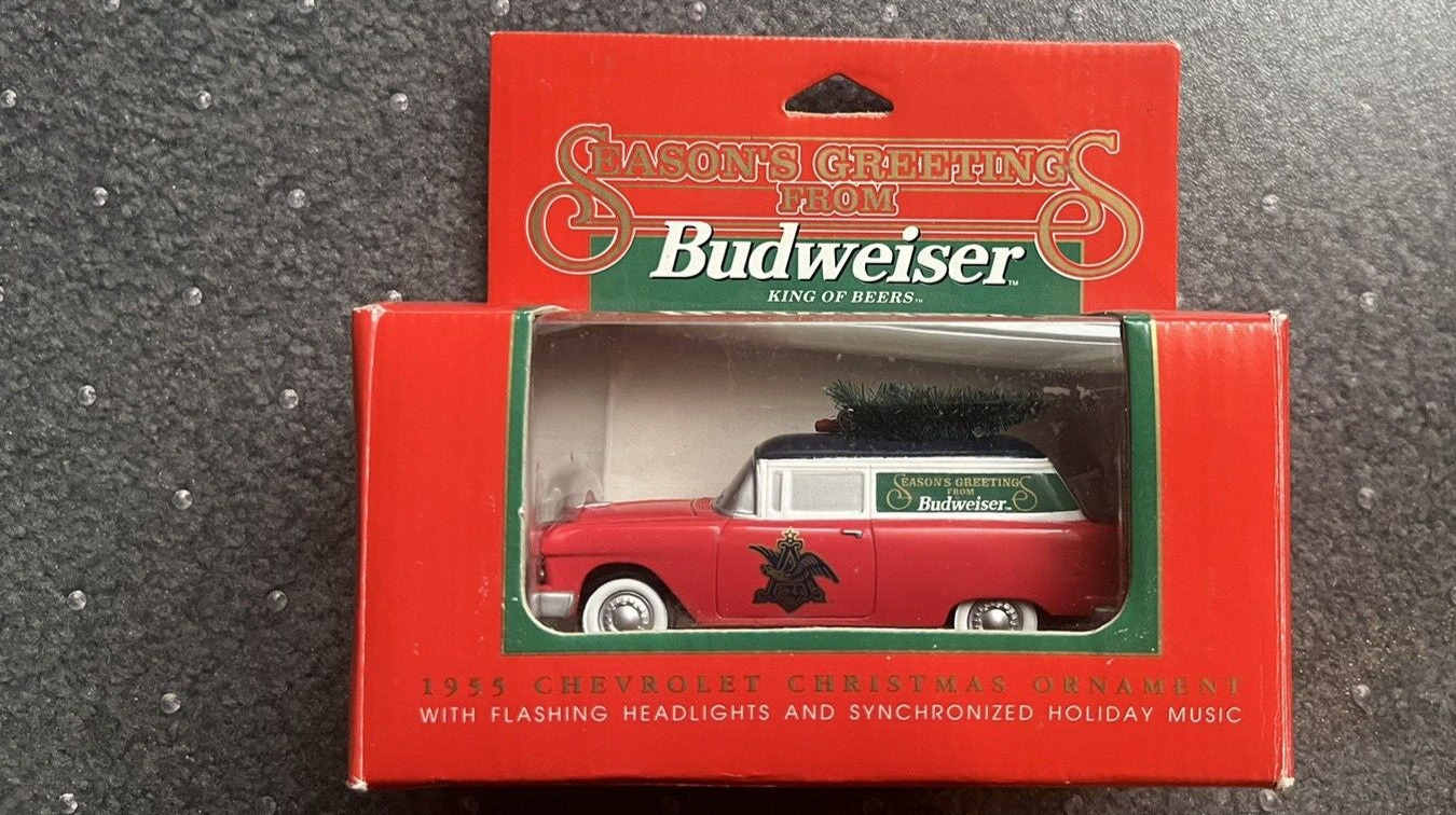Vintage 1955 Chevy Budweiser Ornament