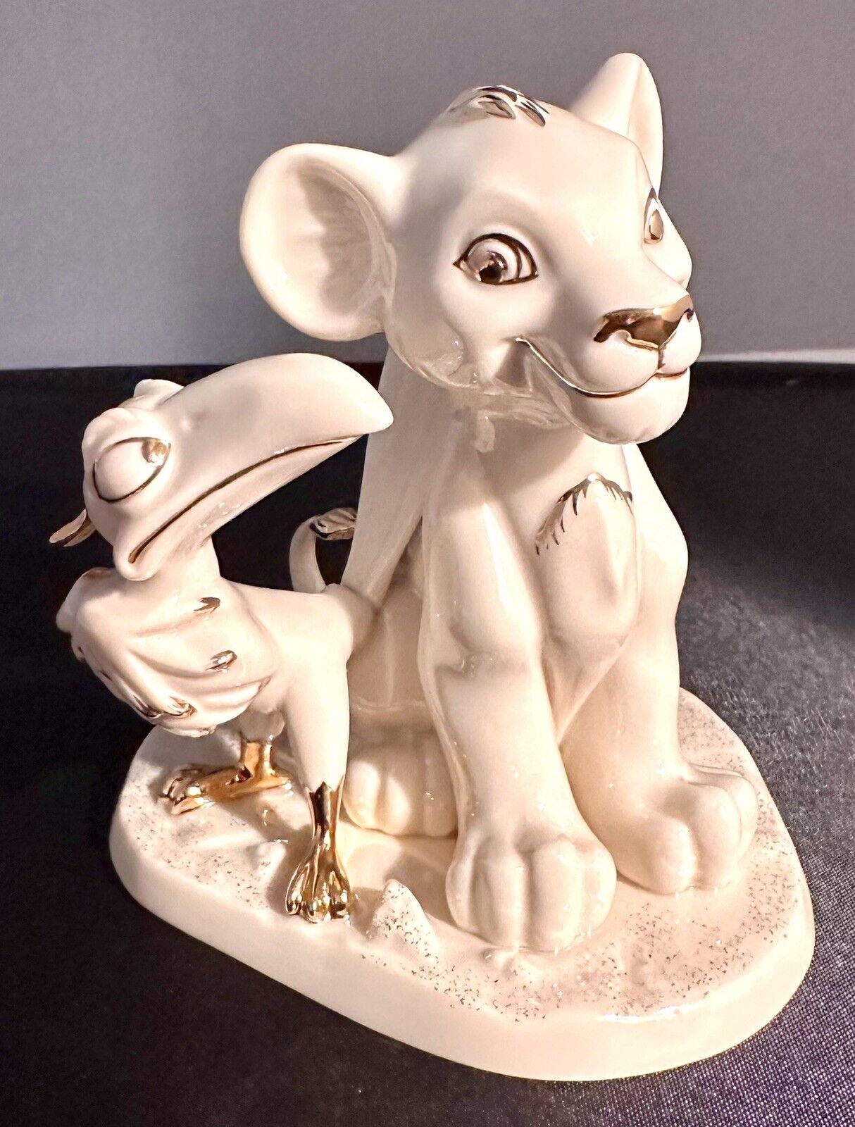 Lenox Disney Simba and Zazu Figurine The Lion King. New In Box with COA
