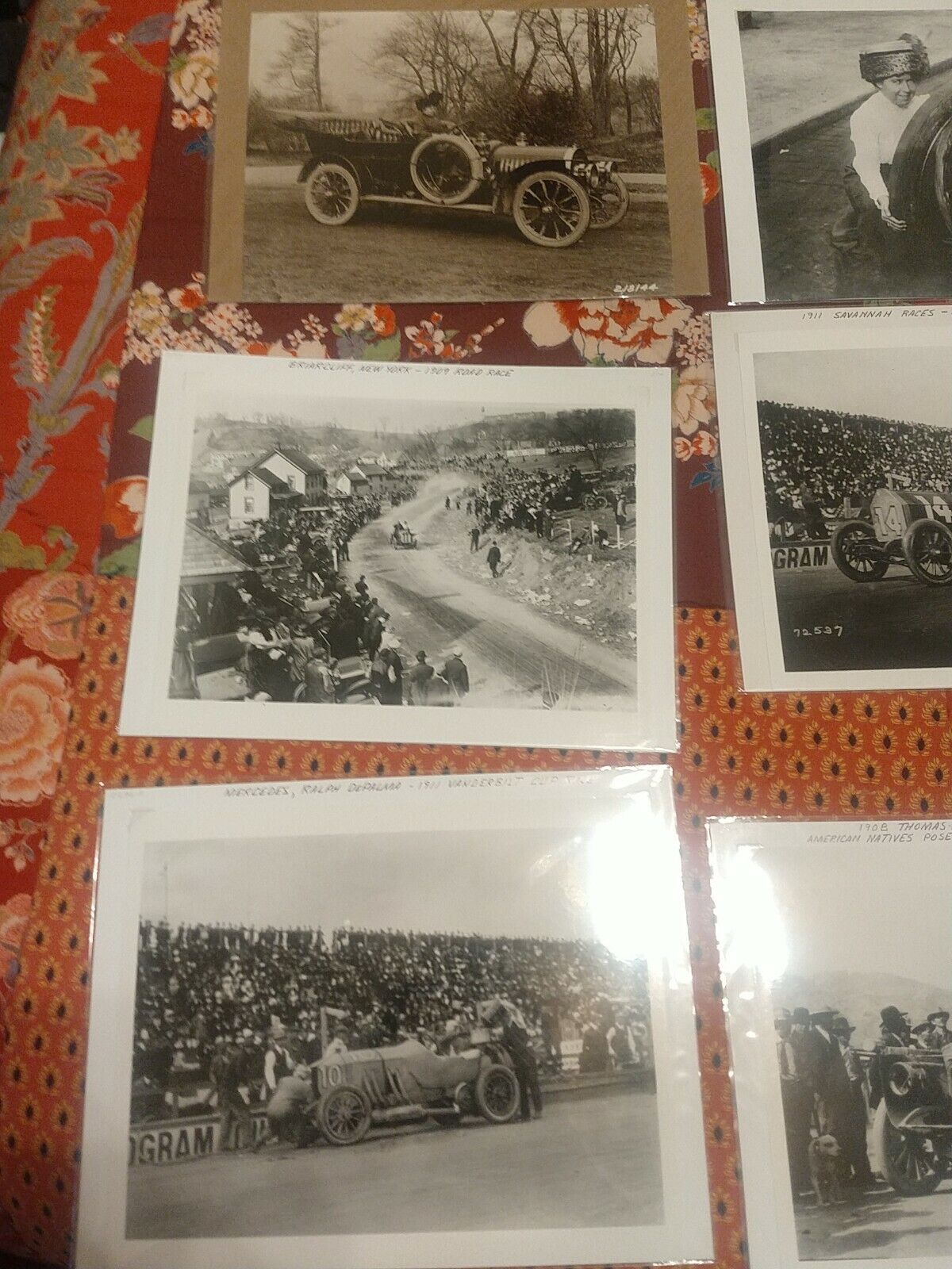 Early 1900s Racing Photos reproduction.