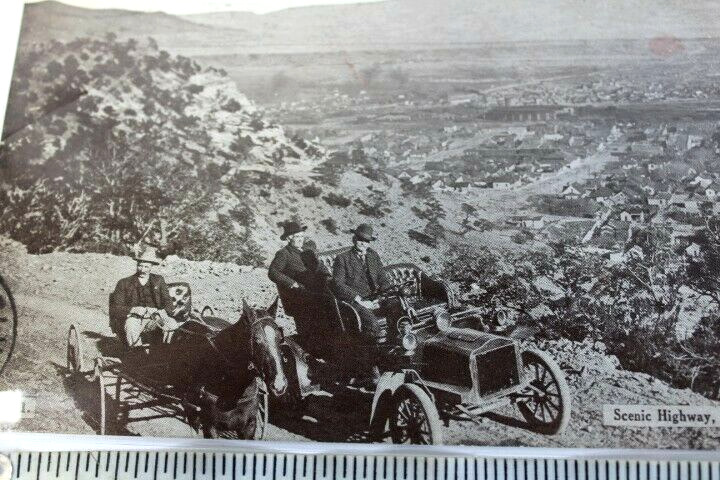 Antique RPPC Photo 1909 Posted Scenic Highway view