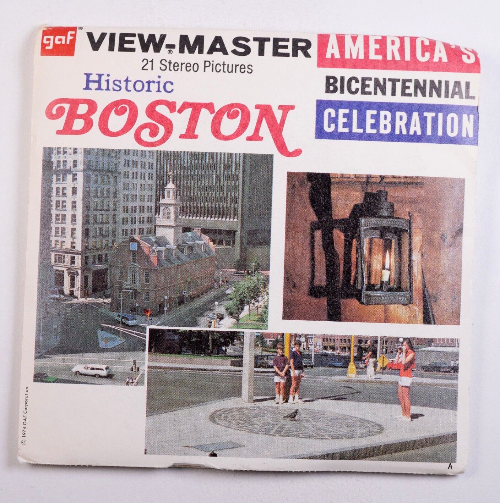 View-Master Historic Boston Massachusetts - 3 reel packet A730