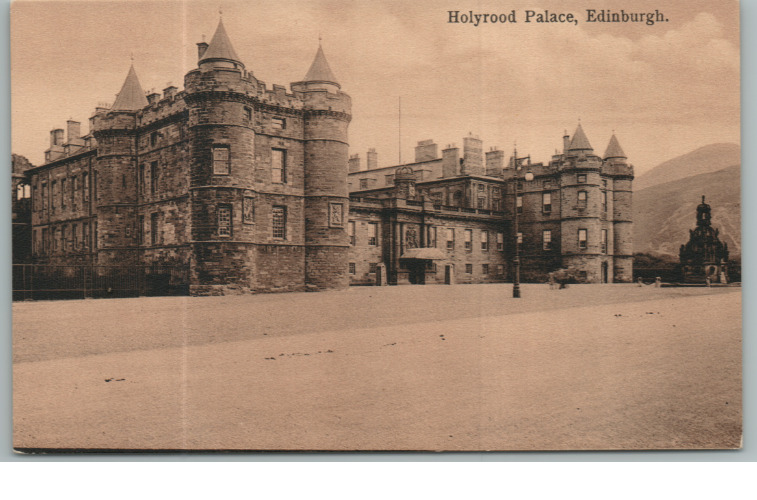 Vintage Postcard Holyrood Palace Edinburgh Scotland