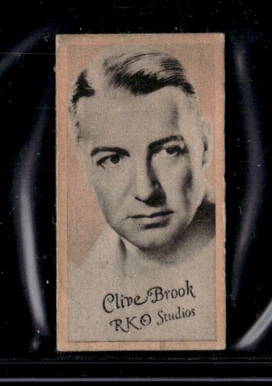1934 Peerless Scales  Clive Brook - Movie Stars Cards - RKO Studios