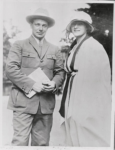 German World War Ace Ernst Udet with Wife 1927 Old Photo