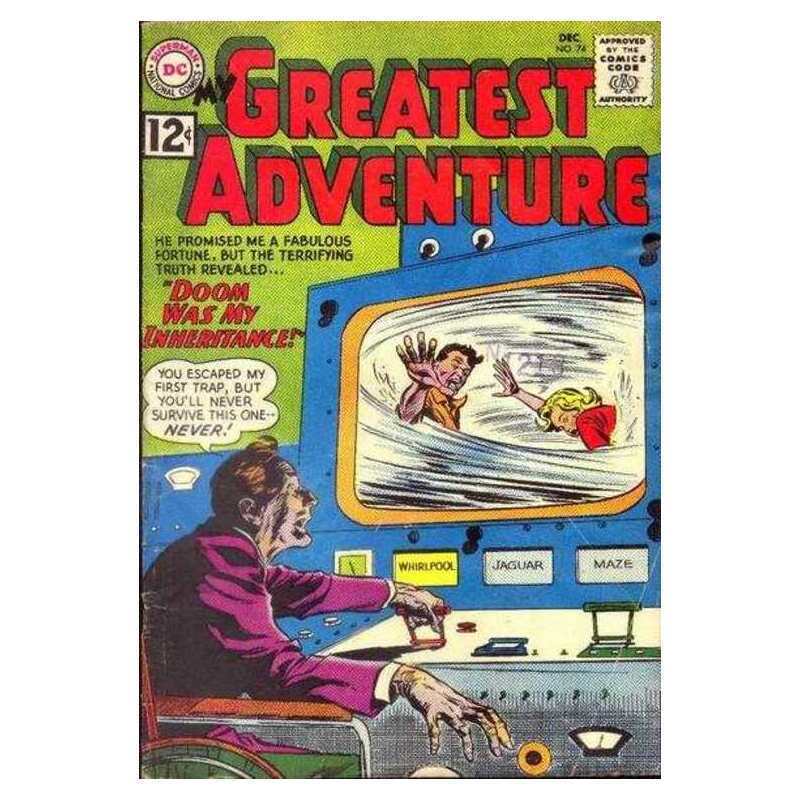 My Greatest Adventure (1955 series) #74 in VG minus condition. DC comics [m@