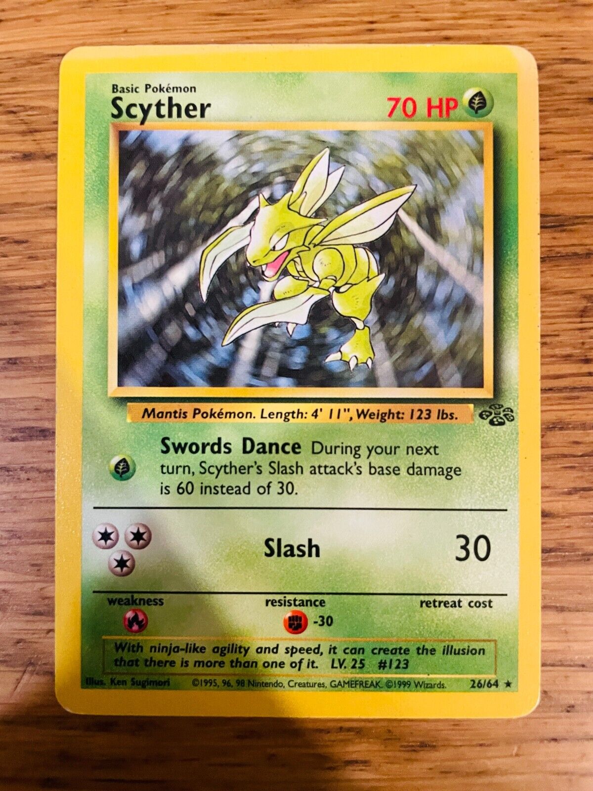 Scyther (26/64) Non Holo Jungle Set Rare Pokemon Card FAST & FREE P&P