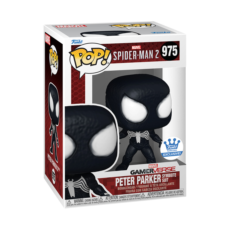 FUNKO POP #975 SPIDER-MAN 2 PETER PARKER SYMBIOTE SUIT🔥EXCLUSIVE w/ Protector
