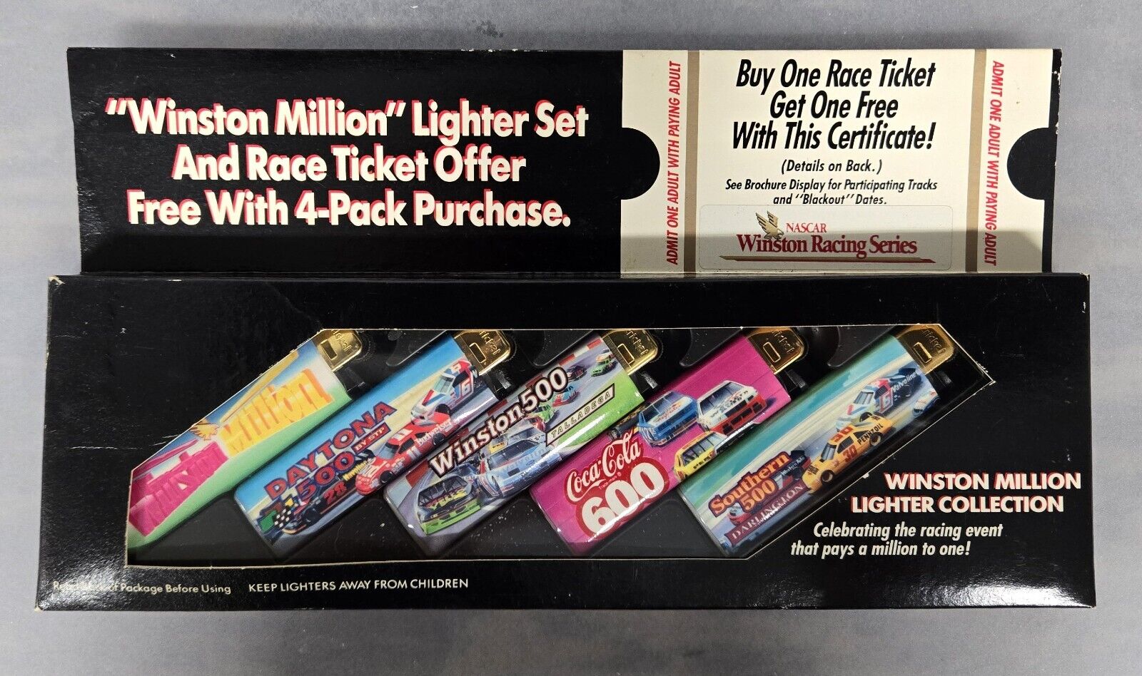 Vintage Winston Million Lighter Set (5 Lighters in box) Excellent condition