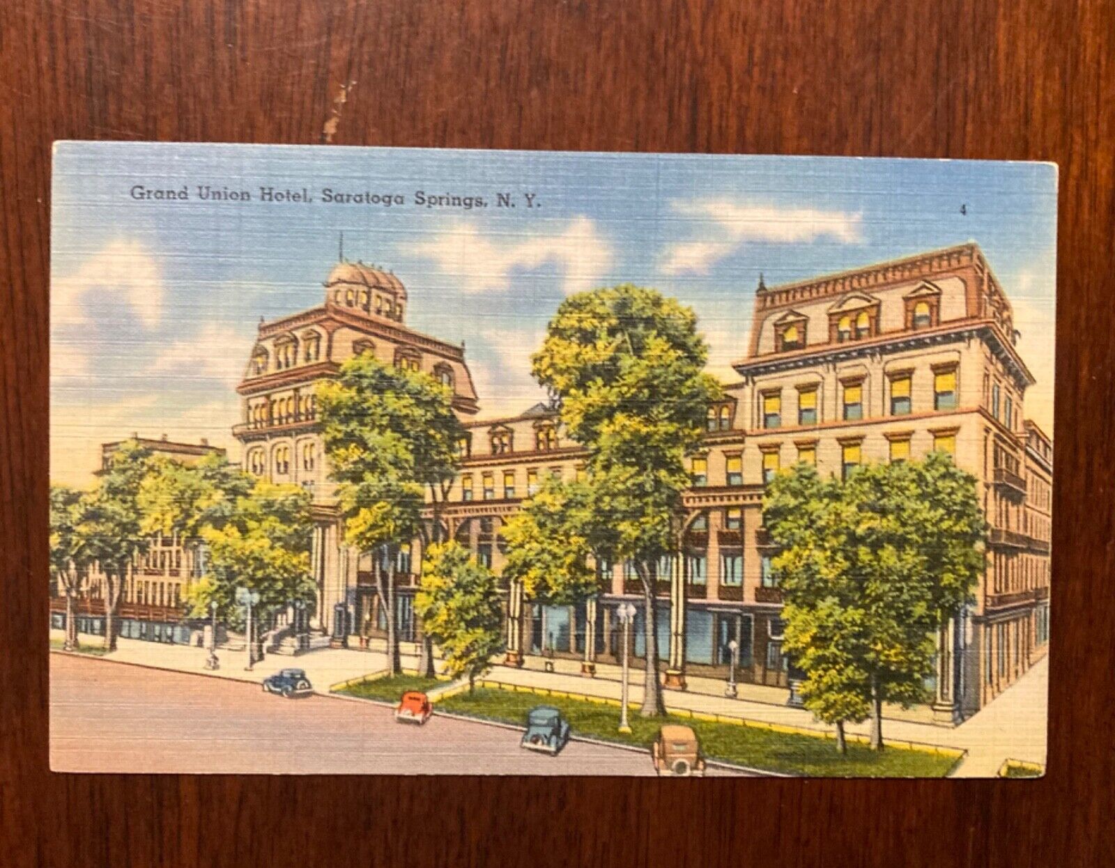 Postcard Grand Union Hotel Saratoga Springs New York