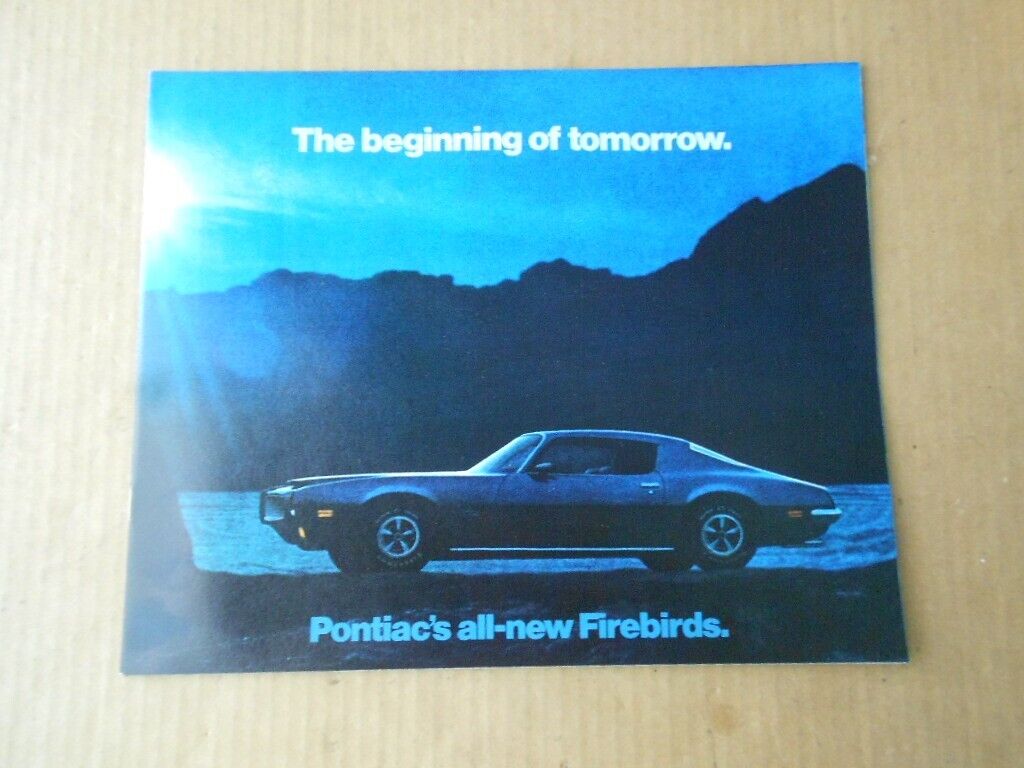 1970 Pontiac Firebird Esprit Formula 400 Trans Am Dealer Sales Brochure Original