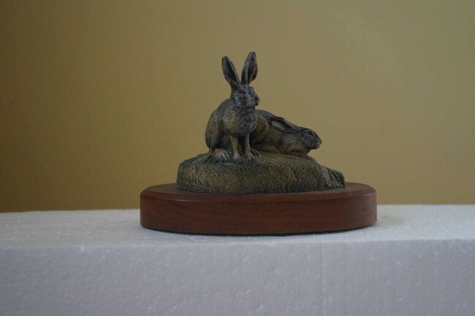 The Hamilton Collection Audubon Bronzes Collectors Edt. White-Tailed Jack Rabbit