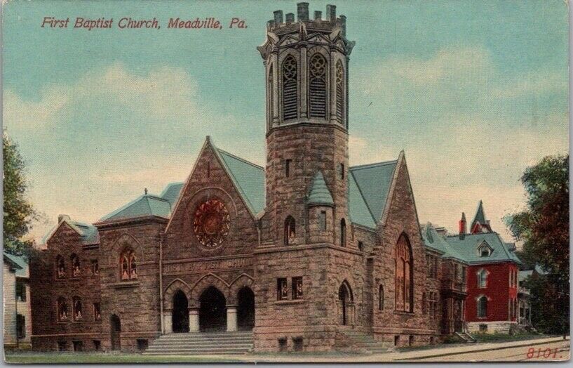 MEADVILLE, Pennsylvania Postcard 