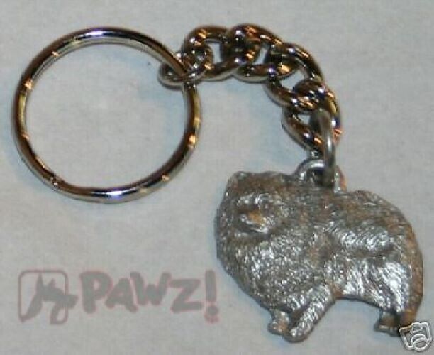 PEKINGESE Dog Fine Pewter Keychain Key Chain Ring Fob