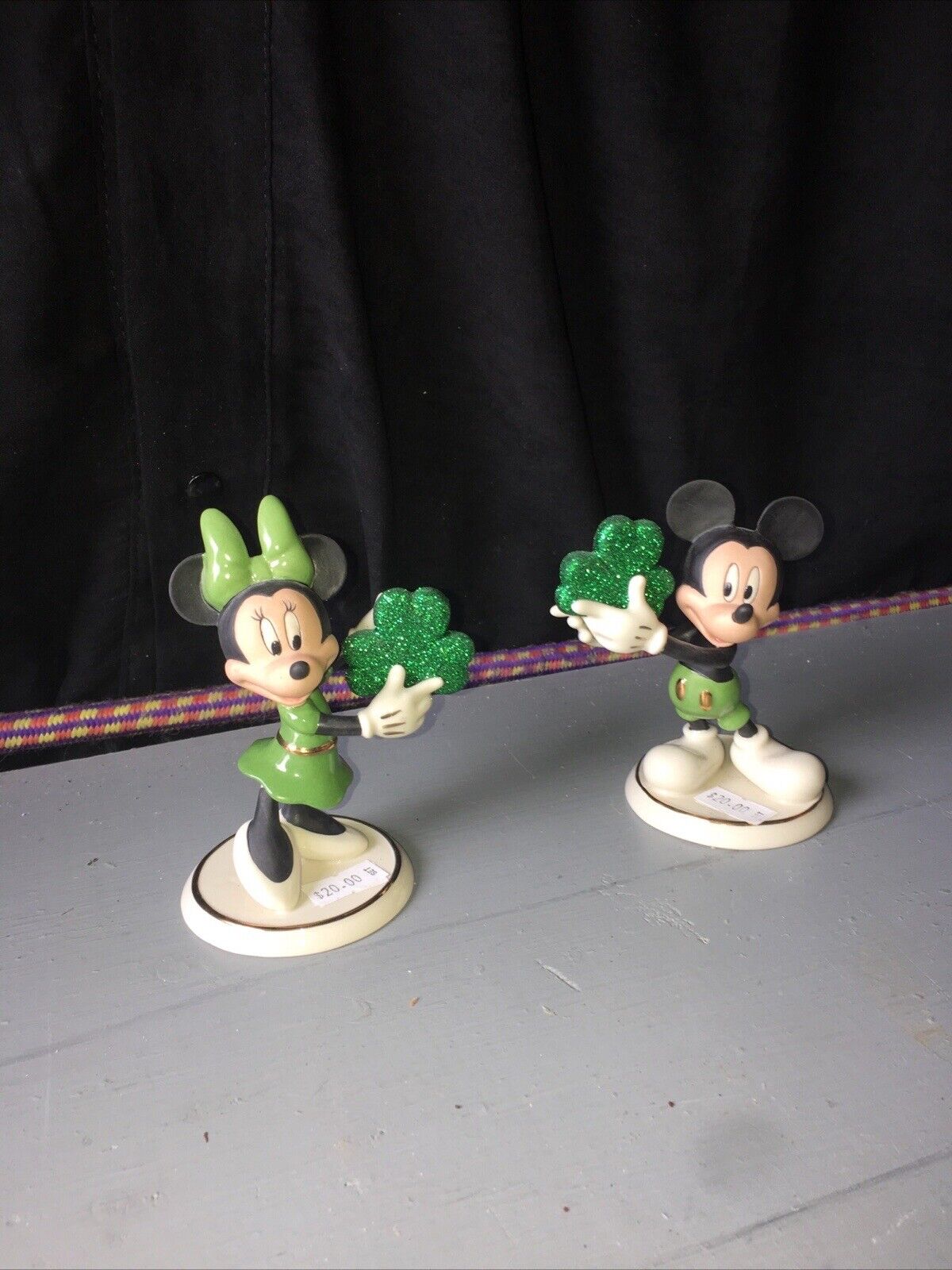 Erin Go Bragh Irish ☘️ Mickey Minnie Mouse Lenox Walt Disney Showcase Collection