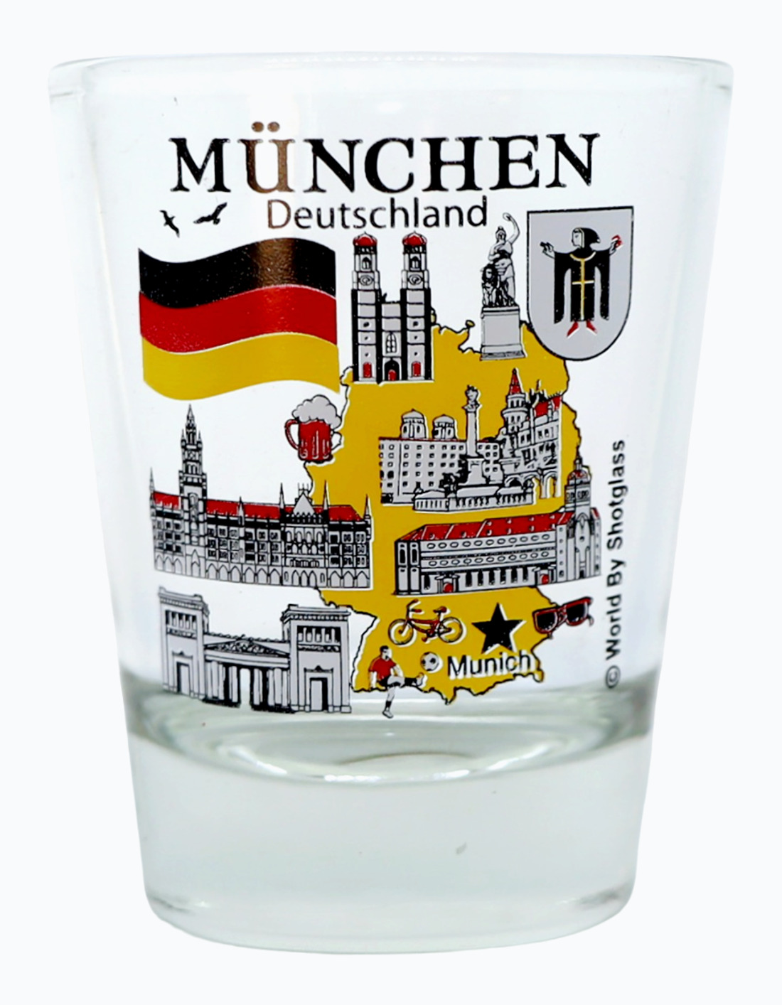 MUNICH GERMANY GREAT GERMAN CITIES COLLECTION SHOT GLASS SHOTGLASS