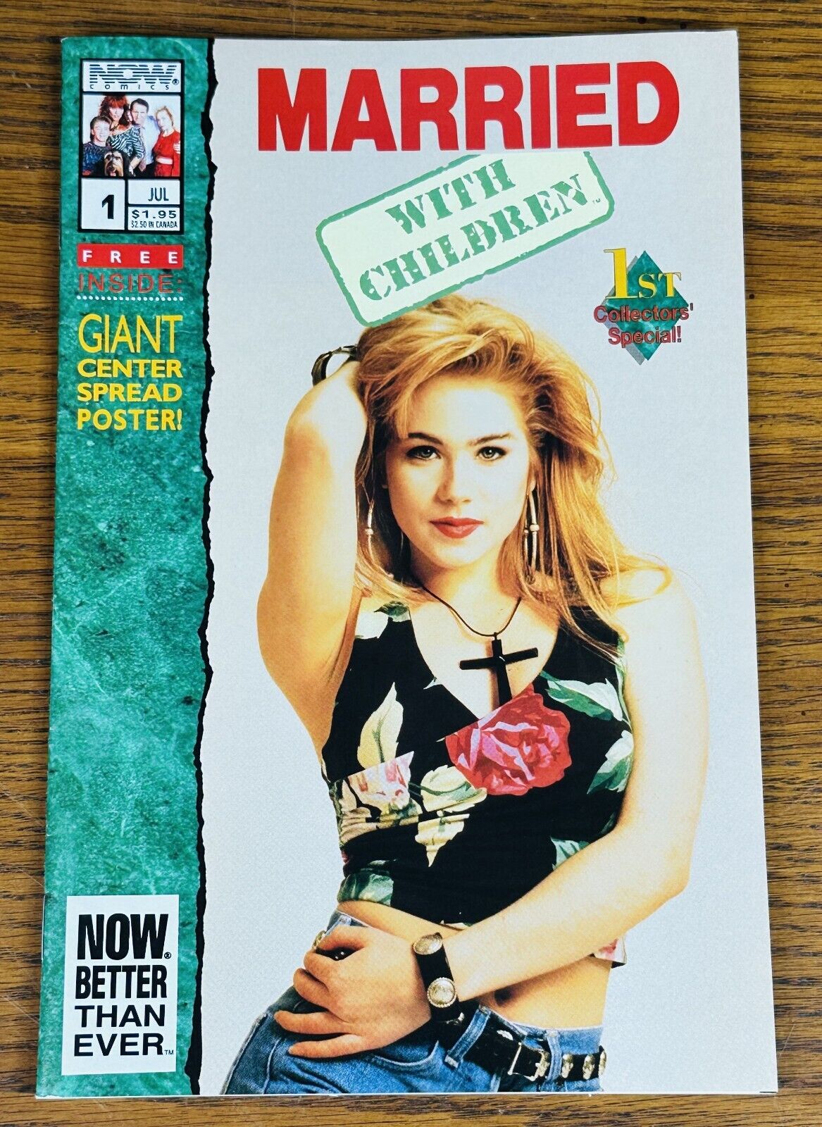 MARRIED WITH CHILDREN SPECIAL #1 NOW COMICS 1992 w POSTER CHRISTINA APPLEGATE