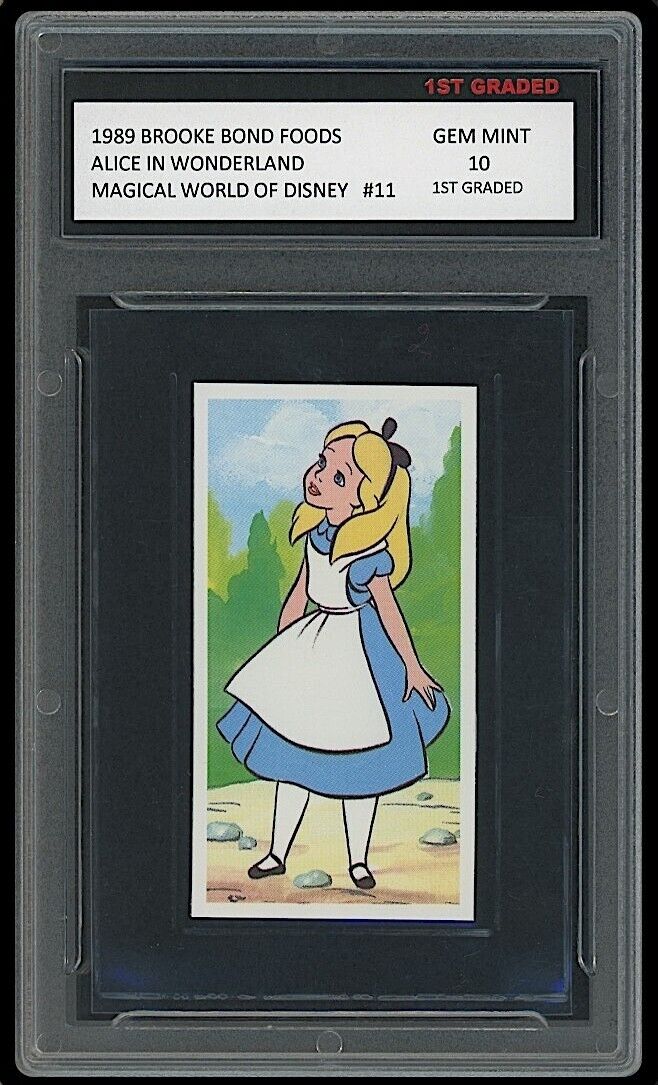 Alice in Wonderland 1989 Brooke Bond Foods 1st Graded 10 World Of Disney Card
