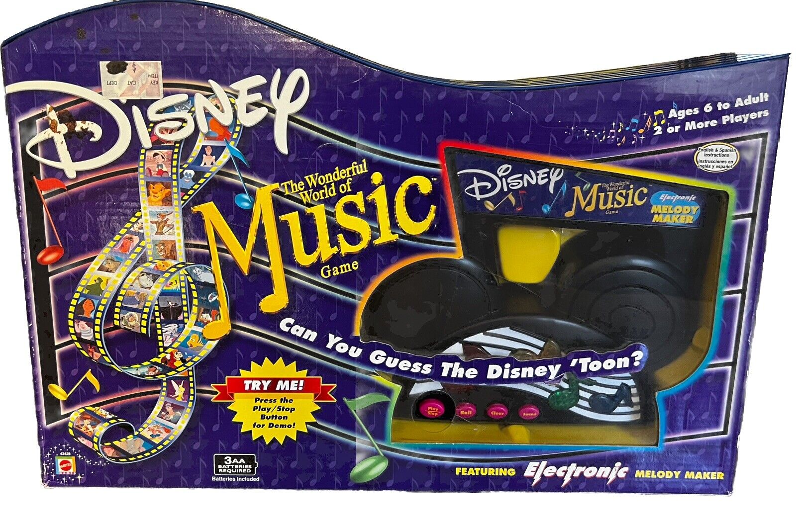 Disney The Wonderful World of Music Game by Mattel (2002) Tested/Works/Complete
