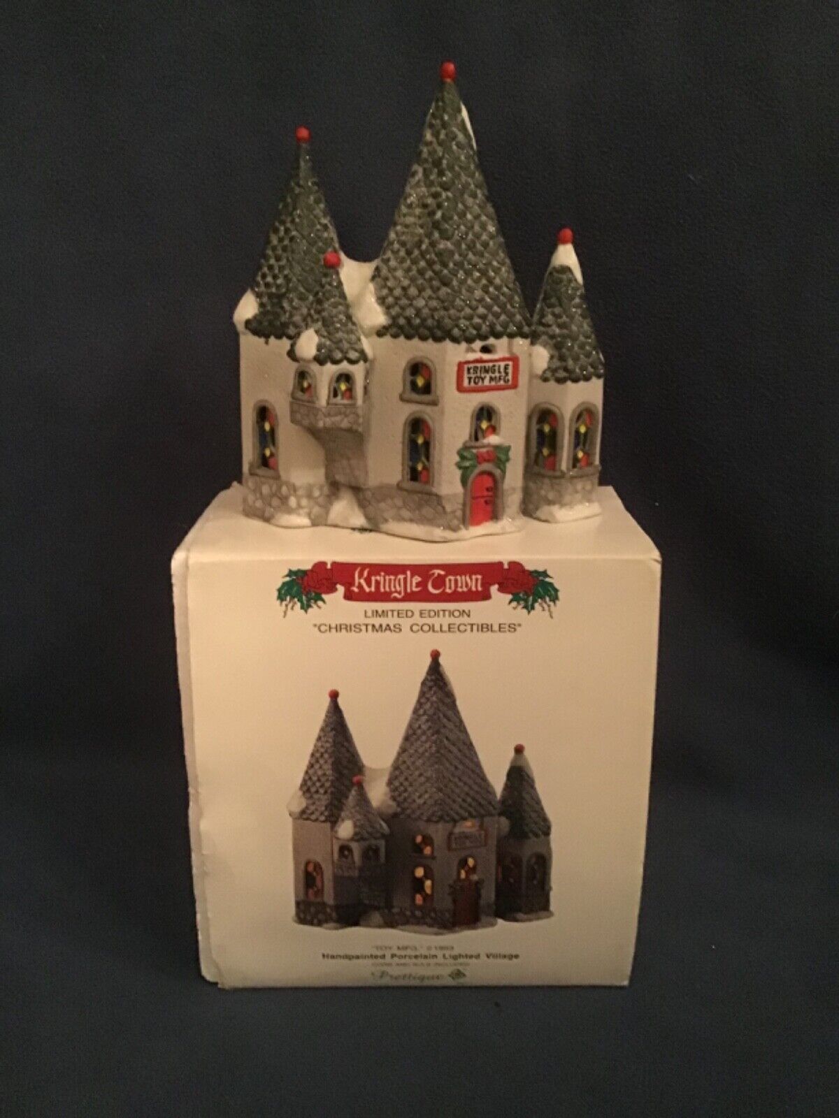 Vtg Prettique Kringle Town KRINGLE TOY MFG Lighted House Christmas Ltd. Edition
