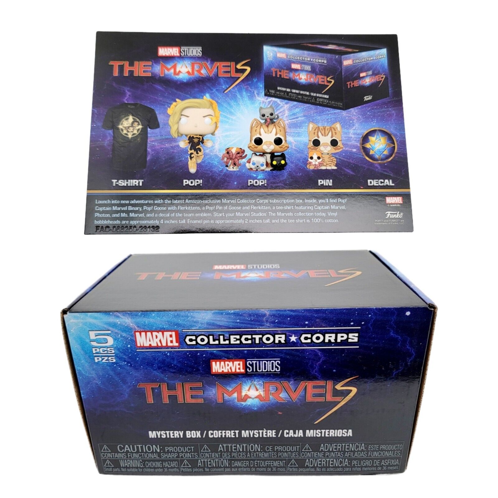 Funko The Marvels - Marvel Collector Corps Box Set Pop Tee XL 
