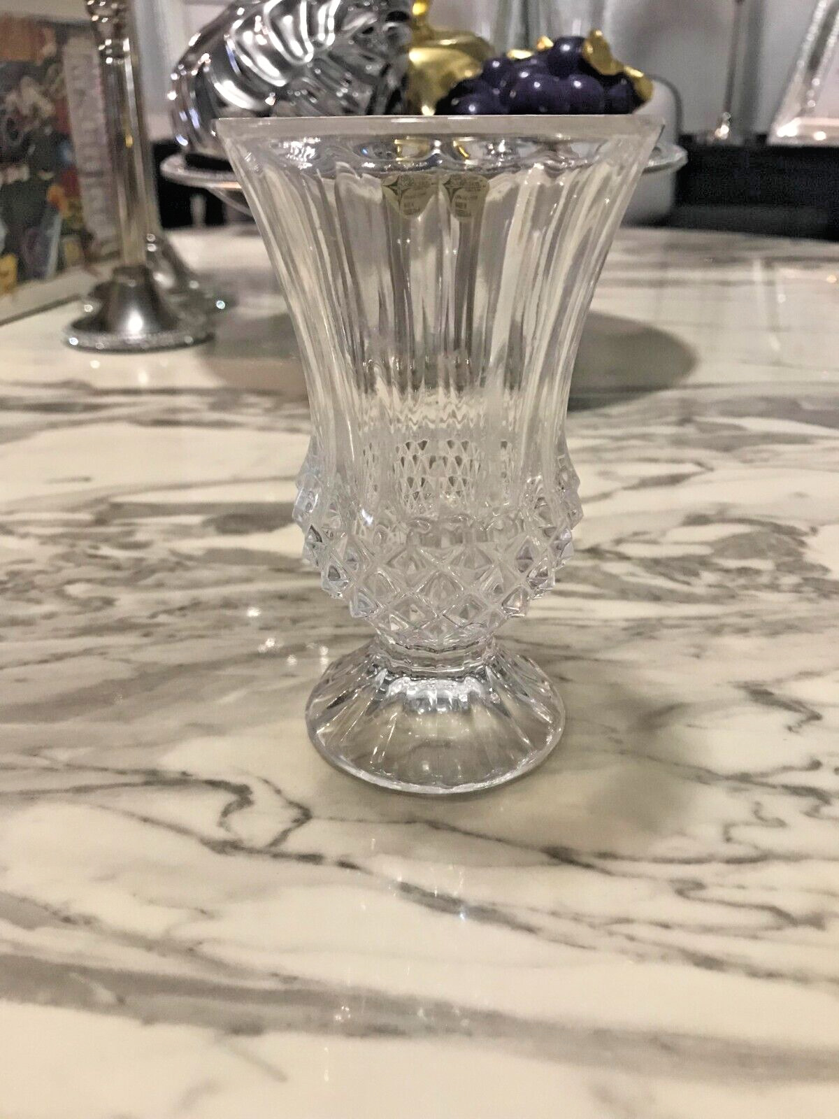 The European Collection 24% Lead Crystal Vase