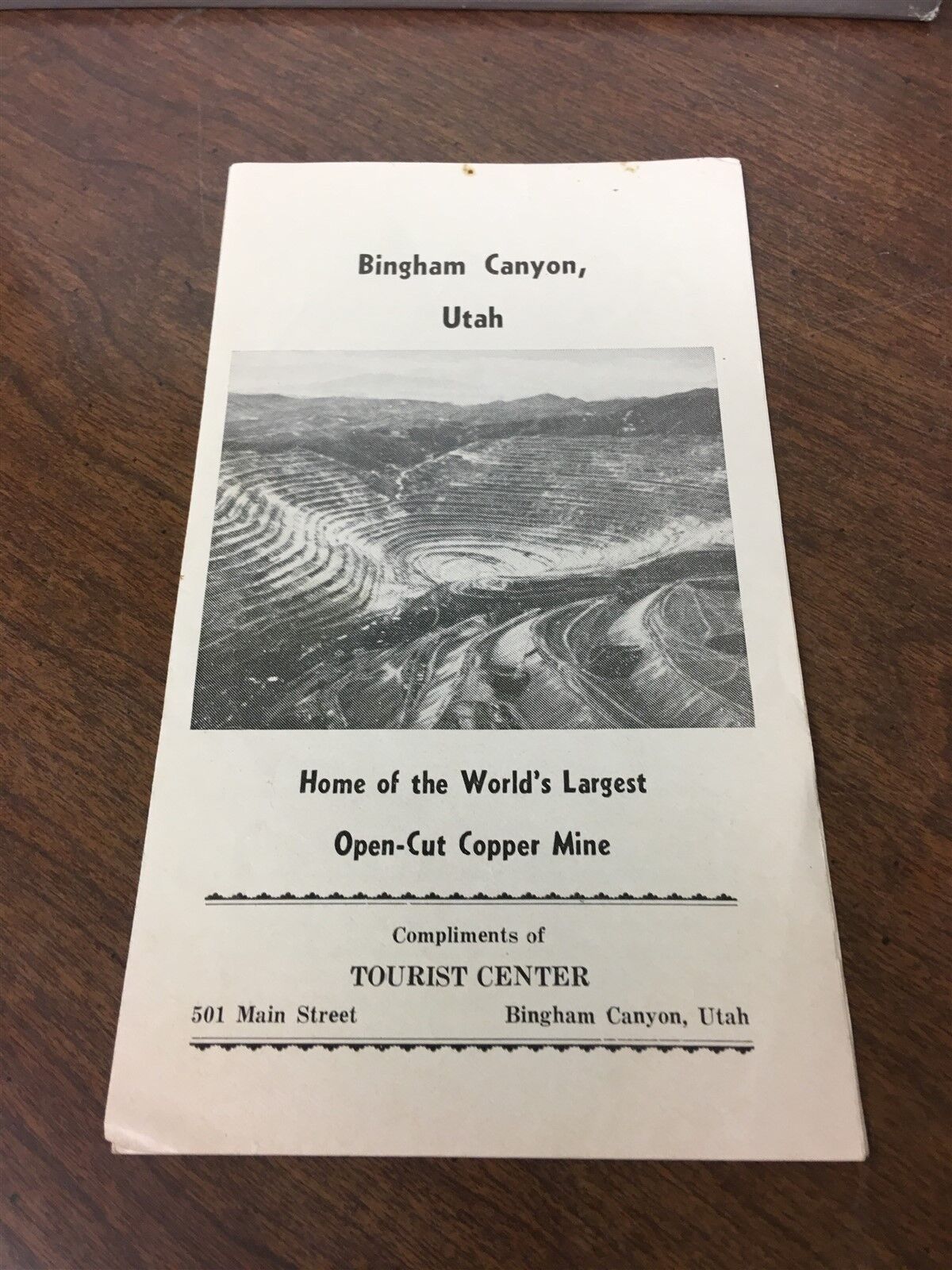Original 1960\'s Bingham Canyon Utah World\'s Largest Copper Mine Brochure