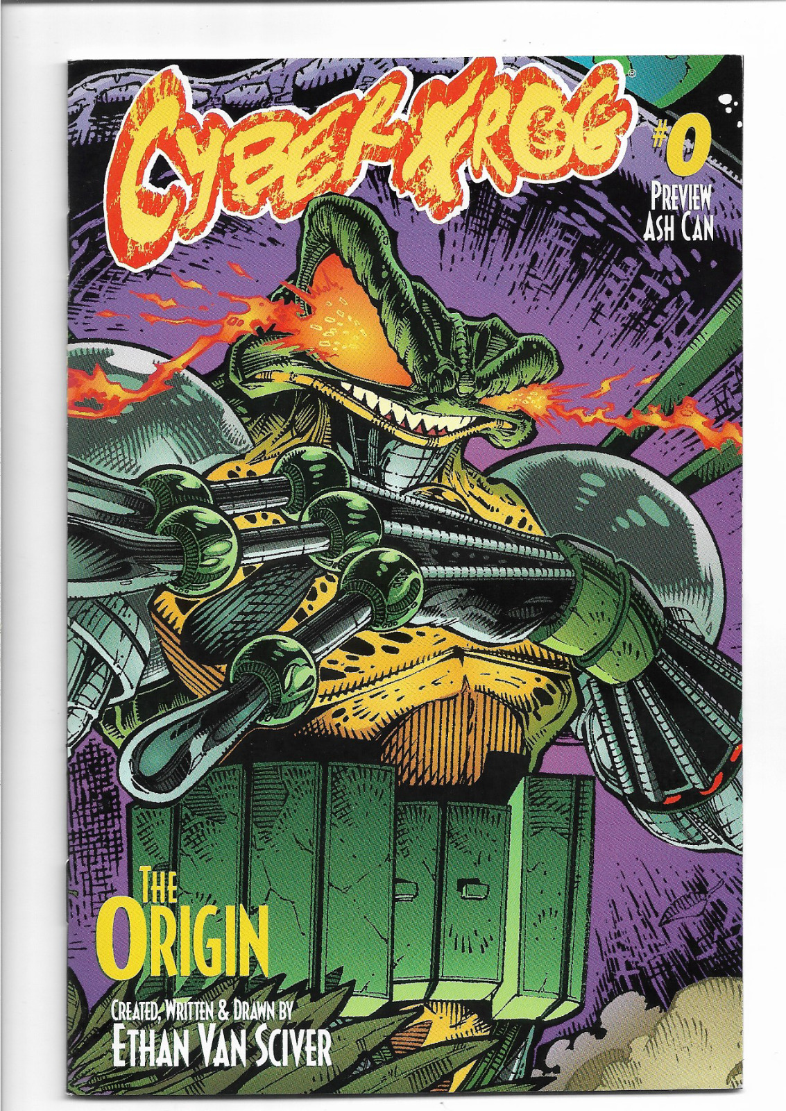 Cyberfrog #0 Preview Ashcan NM Origin Ethan Van Sciver 1997 Cyber Frog Ash Can