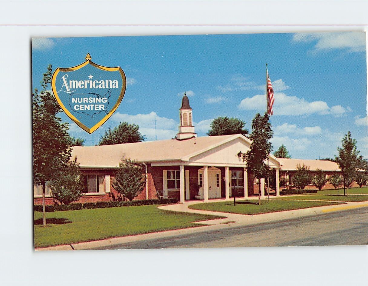 Postcard Americana Nursing Center Normal Illinois USA