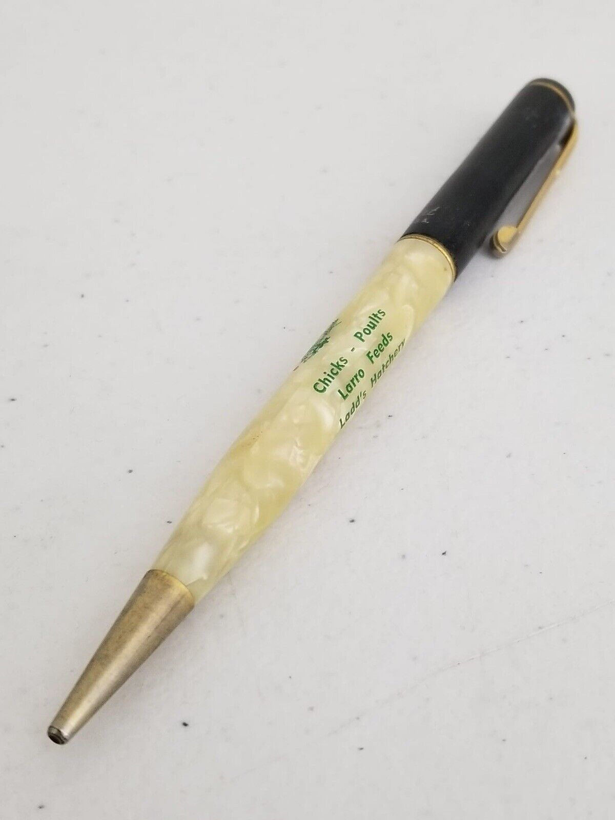 Vintage Ritepoint Mechanical Pencil - Collectible Ladd\'s Hatchery Chicken Ad
