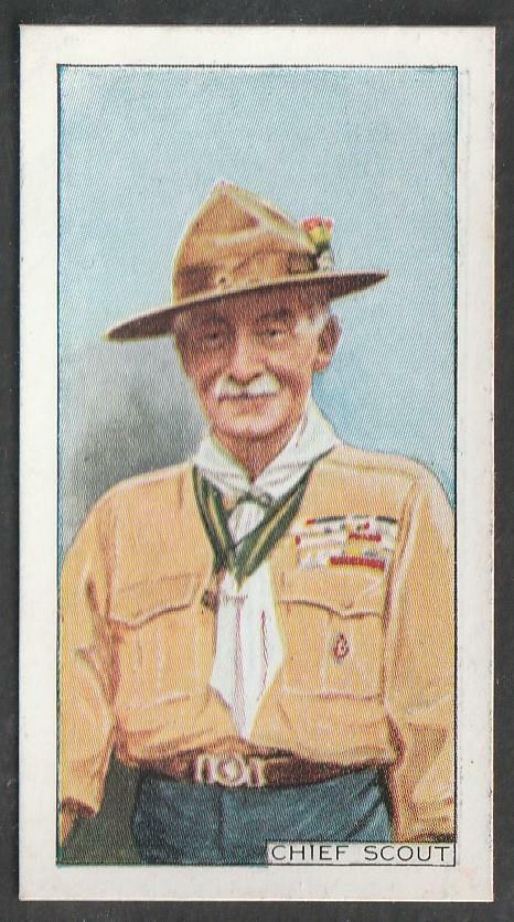 CWS Boy Scout Badges, Mahogany Cigarettes, 1939, No 1, Chief Scout, Baden Powell