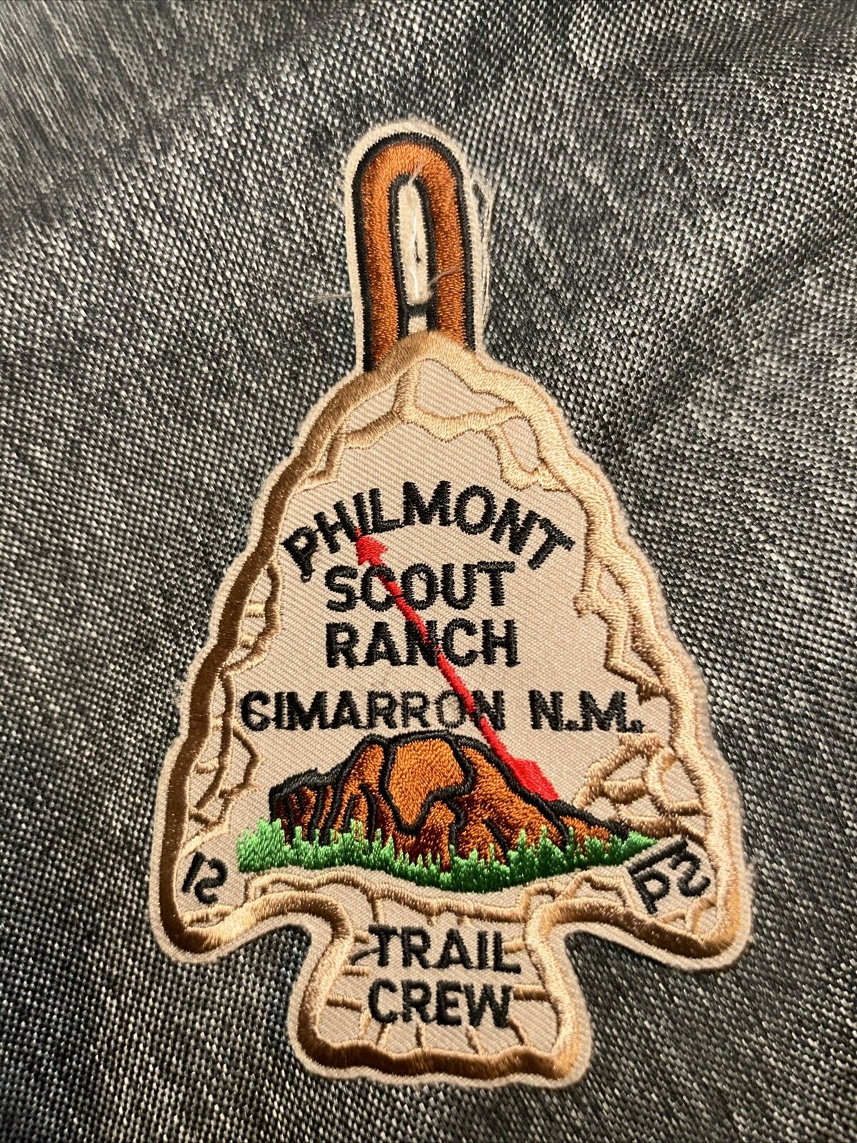 C/E Boy Scout Philmont Scout Ranch Order of the Arrow Trail Crew Arrowhead Patch
