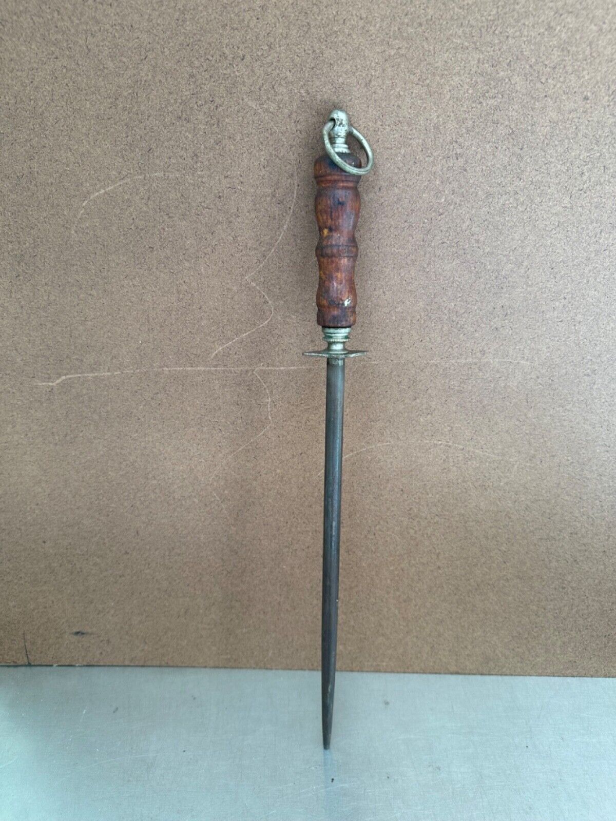 Antique F. Dick Knife Honing Rod Germany Made Sharpening Steel Vintage F Arrow