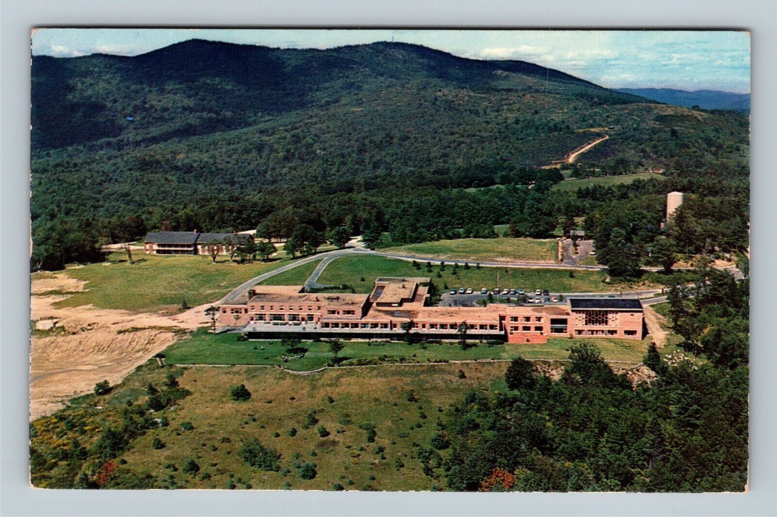 Greenfield, Aerial Crotched Mountain Rehab Center Vintage New Hampshire Postcard