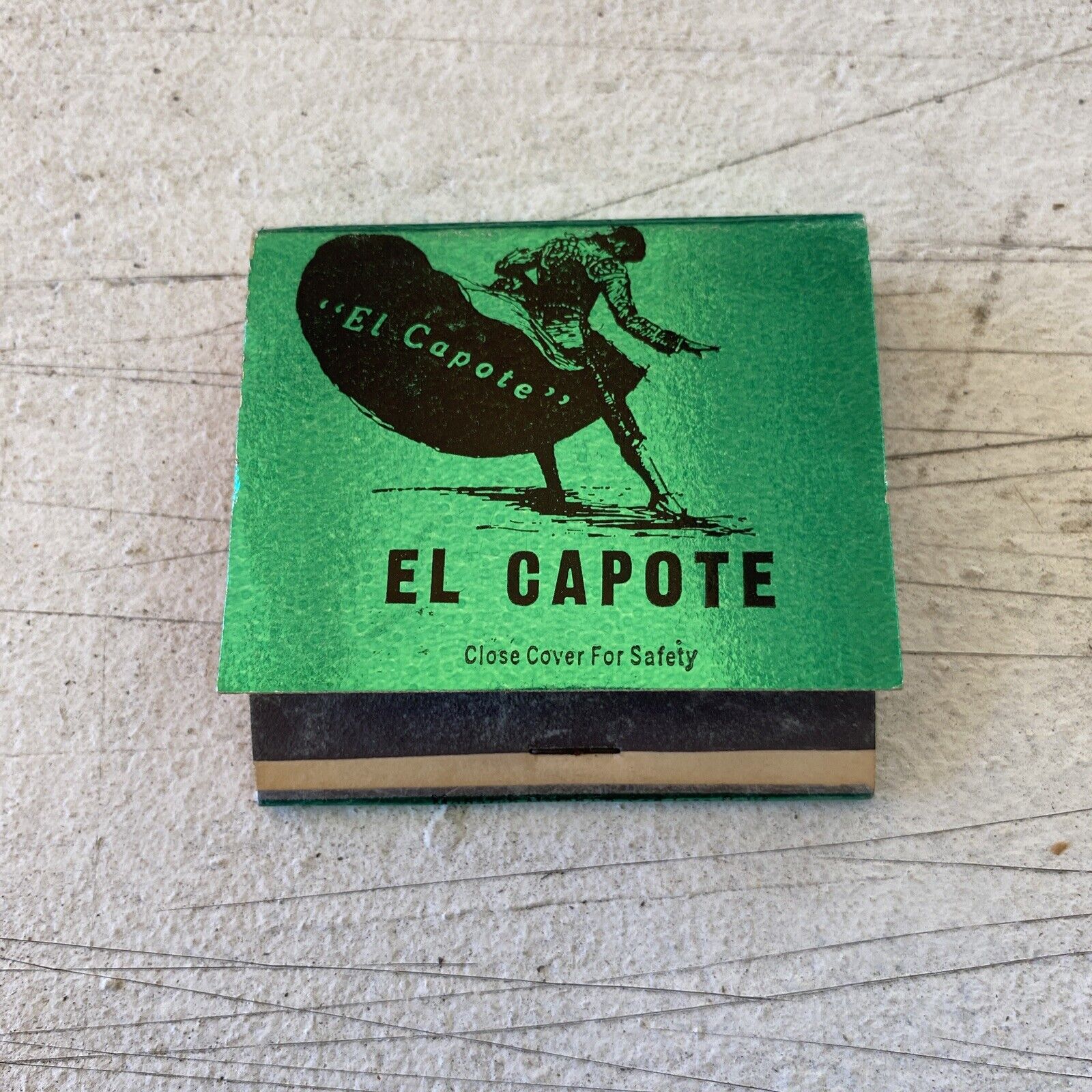 El Capote Mexican Restaurant West L.A CA Vintage Collectible Matchbook 