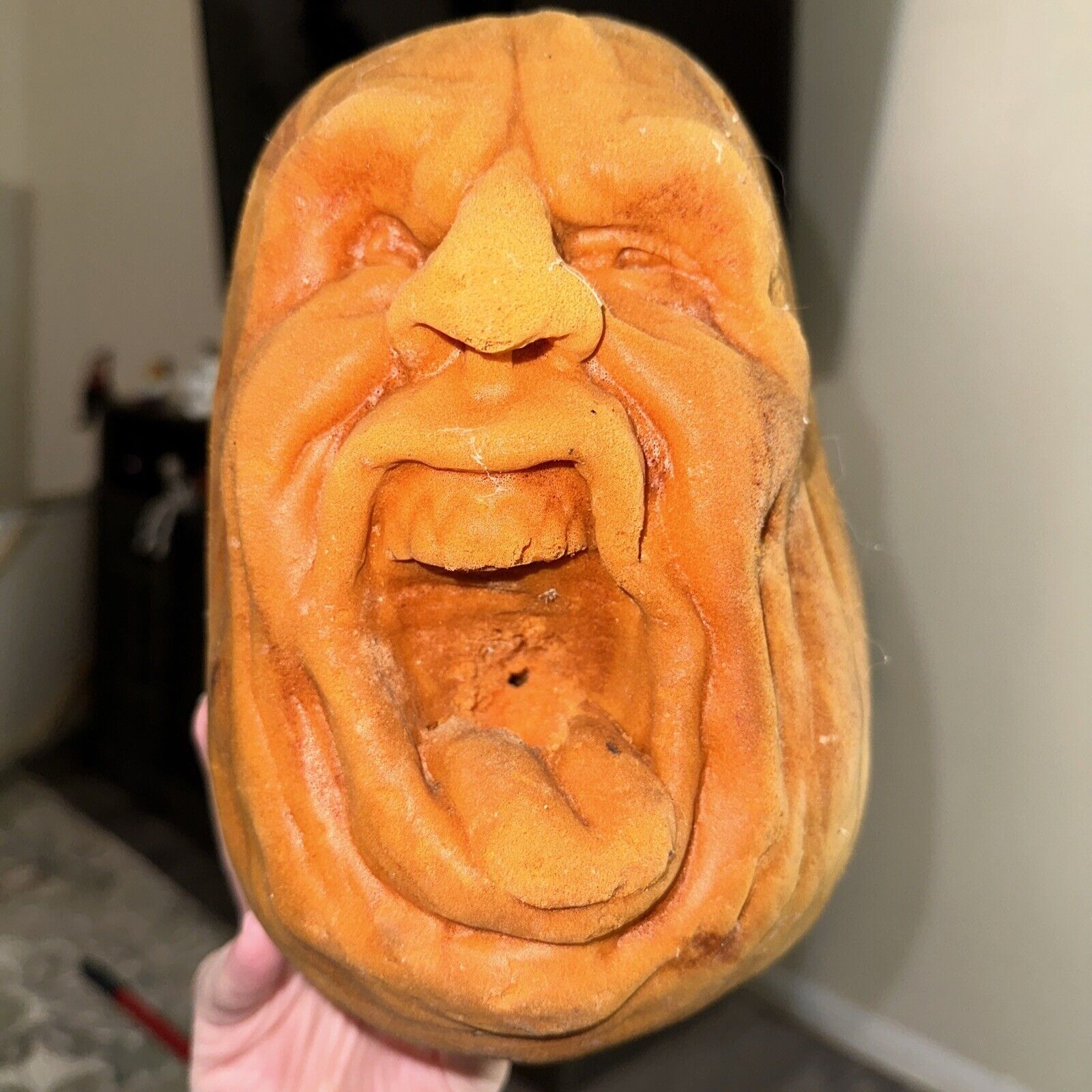 Vintage Todd Masters Foam Pumpkin Face - The Oh Lantern Family