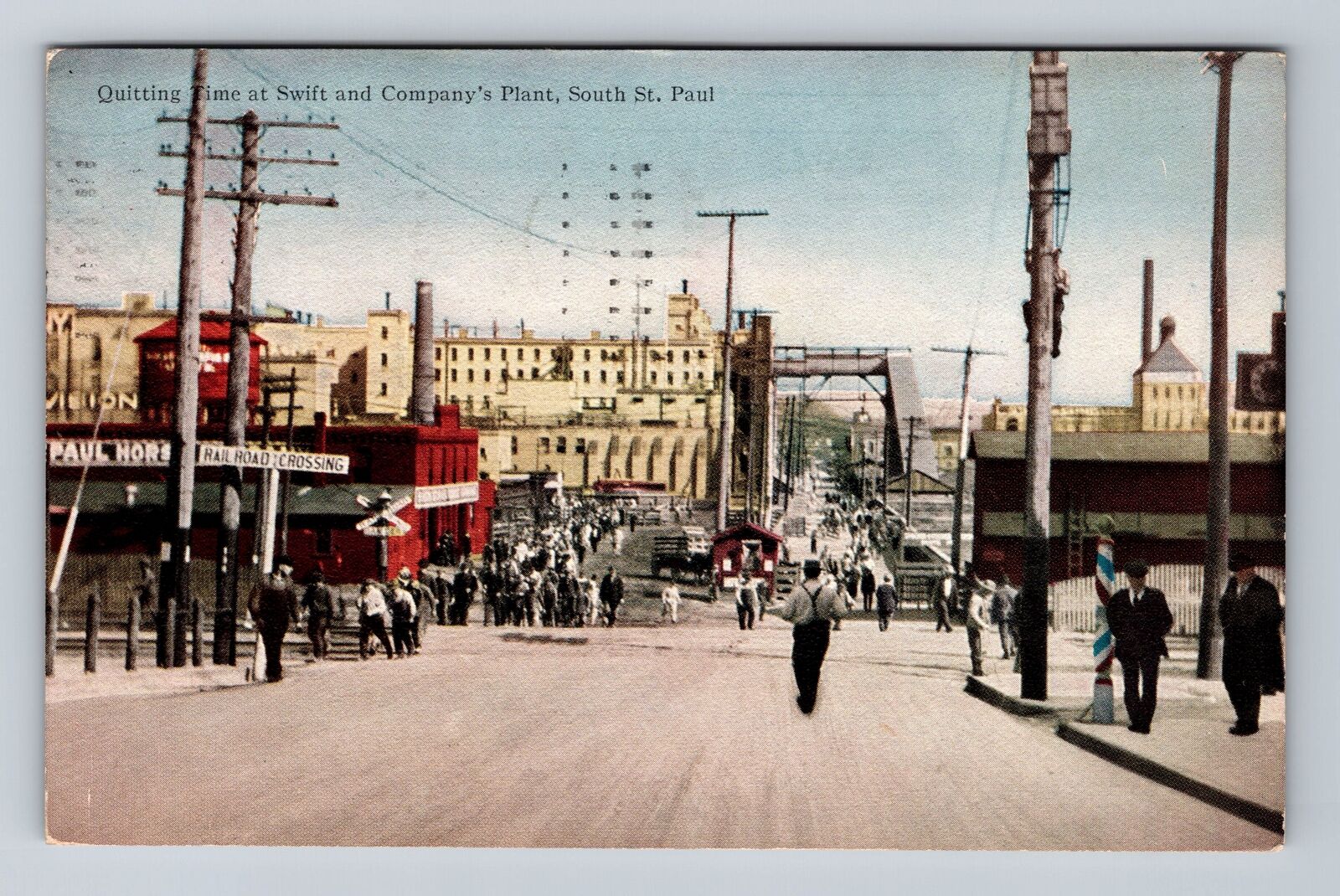 South St Paul MN-Minnesota, Quit, Swift & Company's Plant Vintage c1920 Postcard