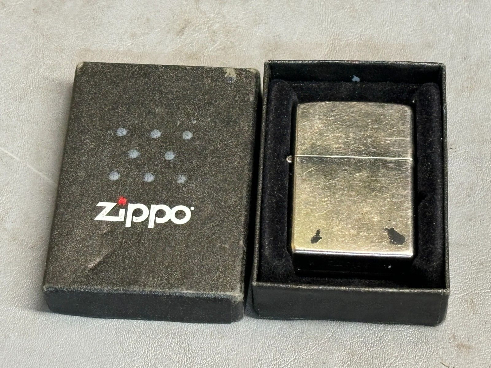 2019 Zippo Regular Street Chrome Lighter - Made in USA - Preowned - Fired