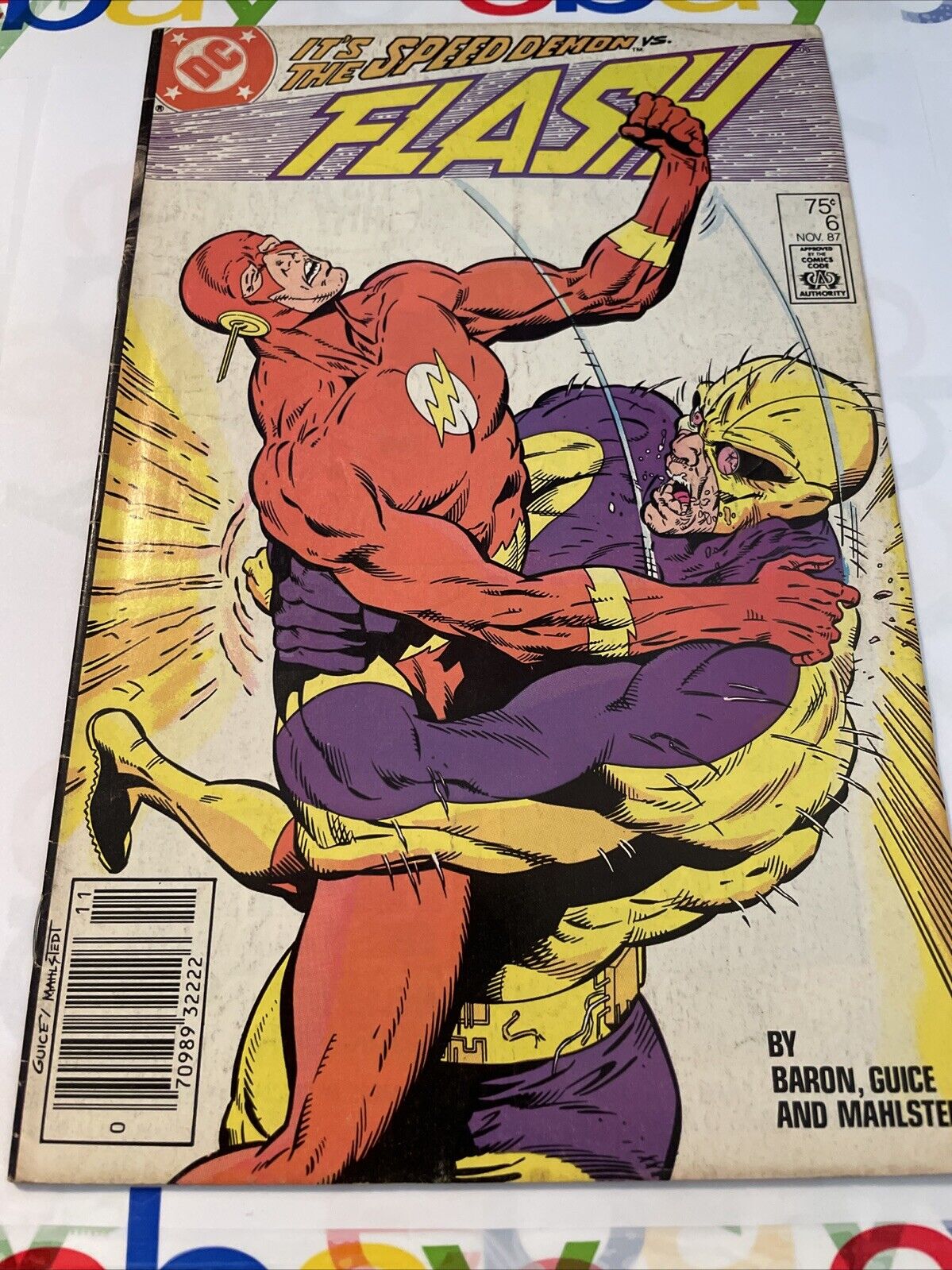 1987 #6 DC Flash Its The Speed Demon Comic Book
