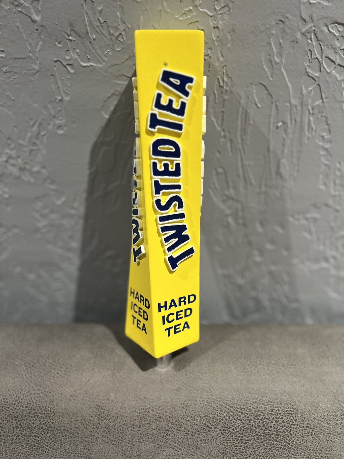 Twisted Tea Hard Iced Tea Handle 4 Sided 11 Inch Tall Rare & Nice New No Box