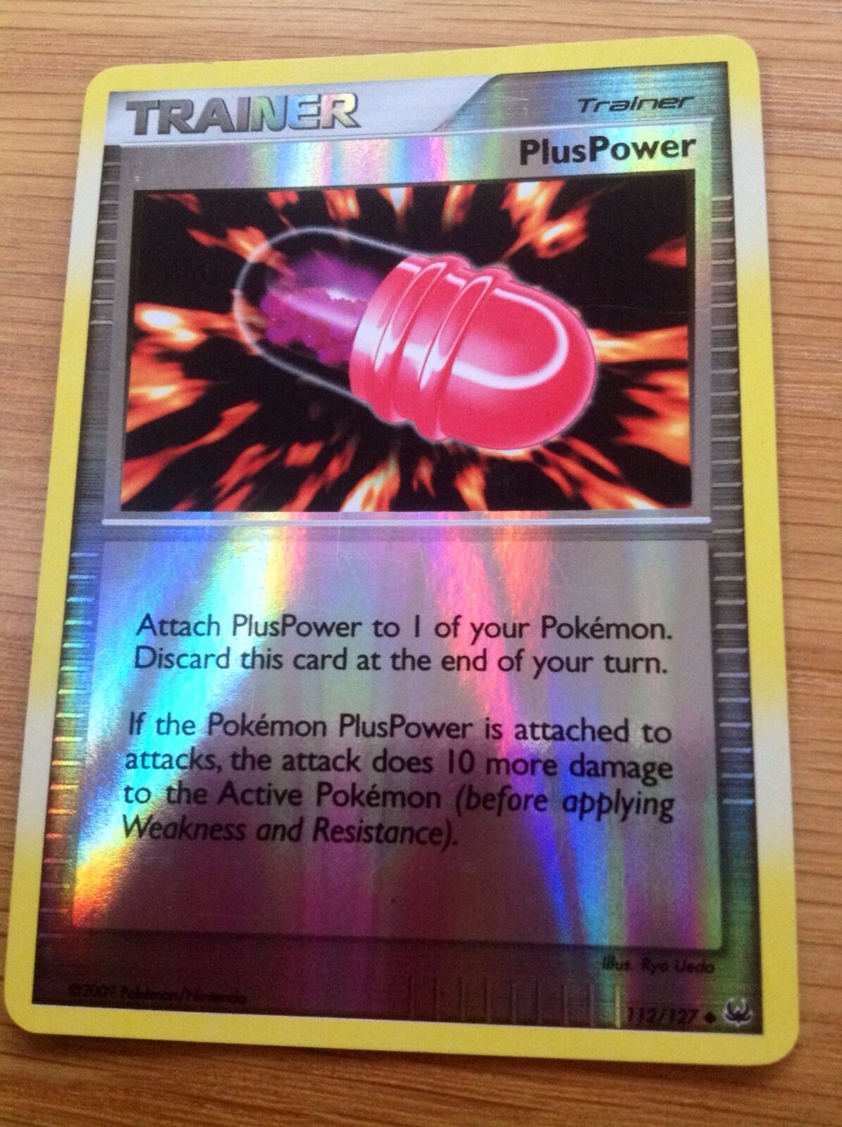 Pokemon Card - Shiny - TRAINER - Plus Power 112/127.