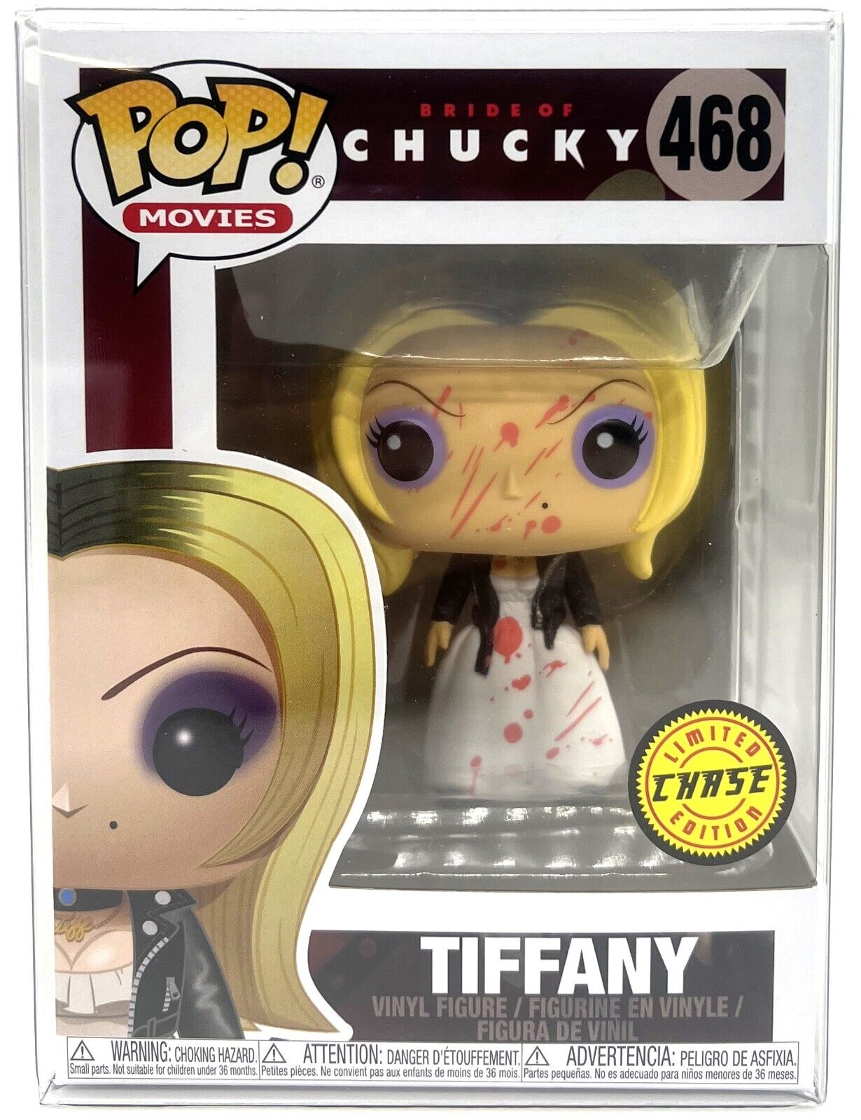Funko Pop The Bride of Chucky Tiffany CHASE #468 with POP Protector