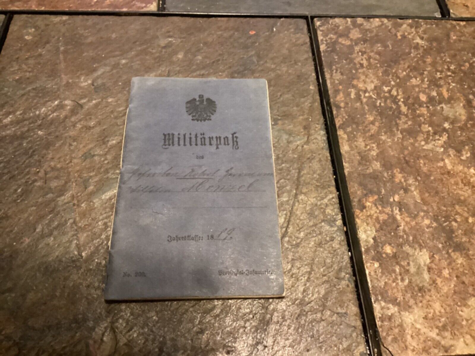 Rare 1889 German Imperial Militarpak Military Paybook