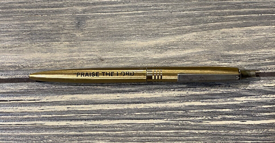 Vintage Gold Praise The Lord Click Pen