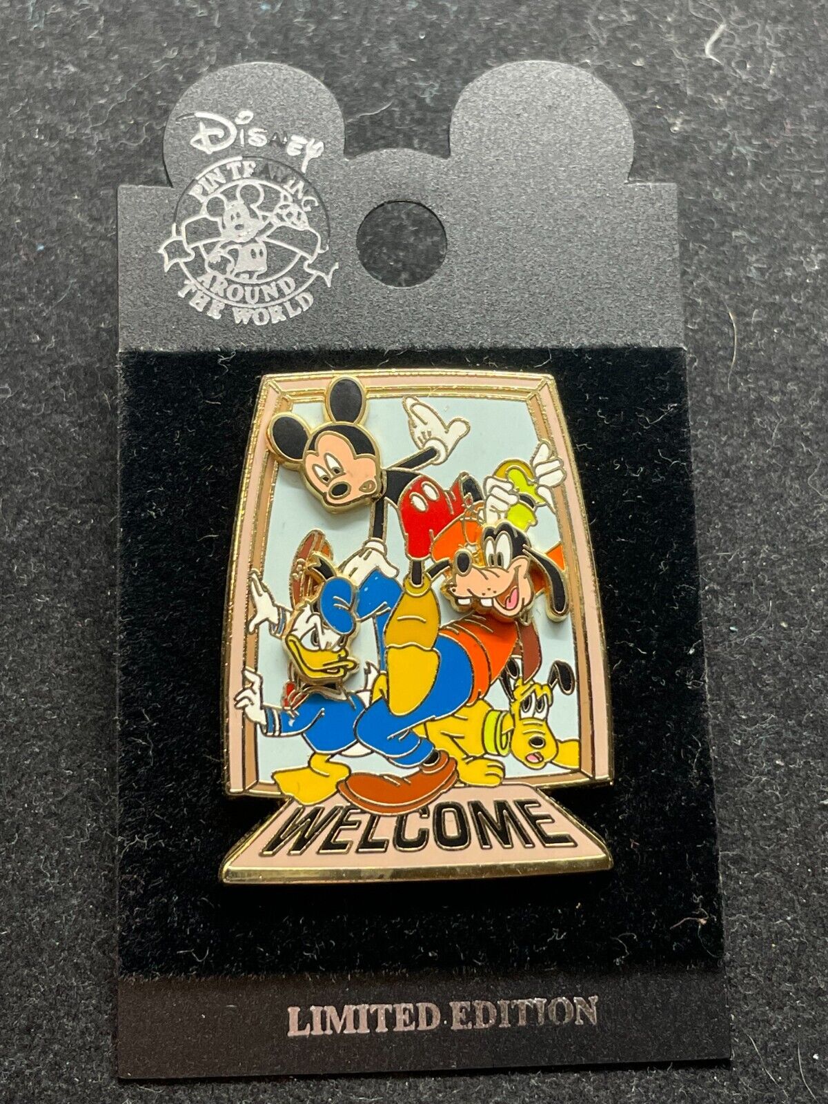 Disney Pin - WDW - Create-A-Pin FAB 4 Welcome 3D Pluto Goofy Donald 46191 LE 500